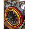 Image 2 : Vintage Neon Clock, In Working Condition