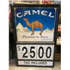 Image 1 : Large Camel Cigarettes Price Advertising Sign