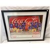 Image 1 : Vintage Framed Coca Cola Classic The Big Guns Hockey Players With Signatures
