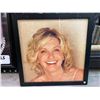Image 1 : Large Framed Photo Of Olivia Newton John, Signed