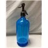 Image 4 : Vintage Crystal Spring Soda Water Company Victoria B.C Blue Glass Seltzer Bottle