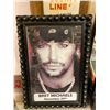 Image 1 : Light Up Cinema Metal Poster Frame With Brett Michaels Poster