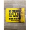 Image 2 : Metal No Smoking Within 10 Ft Flange