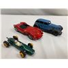Image 1 : 3 Vintage Die-Cast Toy Cars: Dinky Toys, Precision Miniature, and Lesney