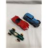 Image 2 : 3 Vintage Die-Cast Toy Cars: Dinky Toys, Precision Miniature, and Lesney