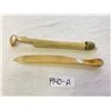Image 2 : Carved Bone Knife And Carved Bone Utensil