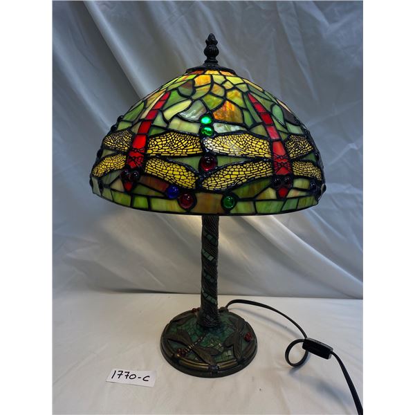 Vintage Quality Tiffany Style Dragonfly Lamp