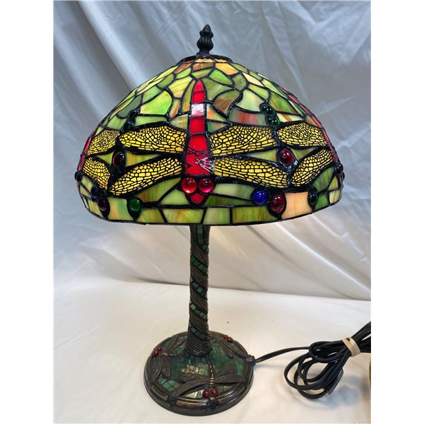 Vintage Quality Tiffany Style Dragonfly Lamp