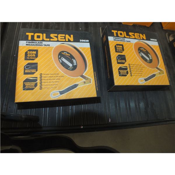 2 Tolsen 20 Meter Measuring Tapes