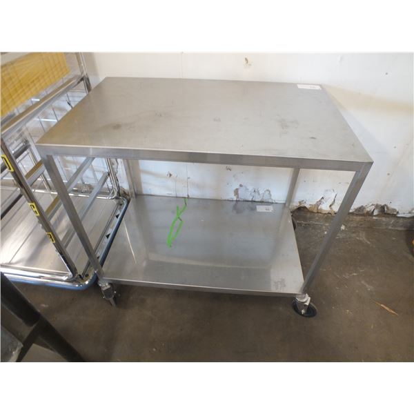 Stainless Steel Table On Wheels
