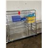 Image 1 : Stainless Steel Storage Rack On Wheels w/ Bins