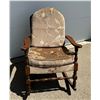 Image 1 : WOODEN ROCKING CHAIR WITH CUSHIONS