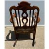 Image 7 : WOODEN ROCKING CHAIR WITH CUSHIONS