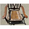 Image 8 : WOODEN ROCKING CHAIR WITH CUSHIONS