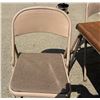 Image 3 : SAMSONITE CARD TABLE AND FOUR FOLDING CHAIRS