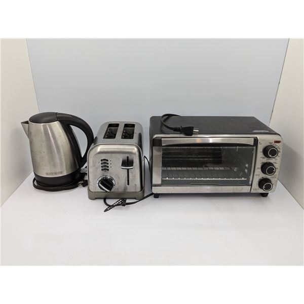 Kettle, Toaster, and Toaster Oven