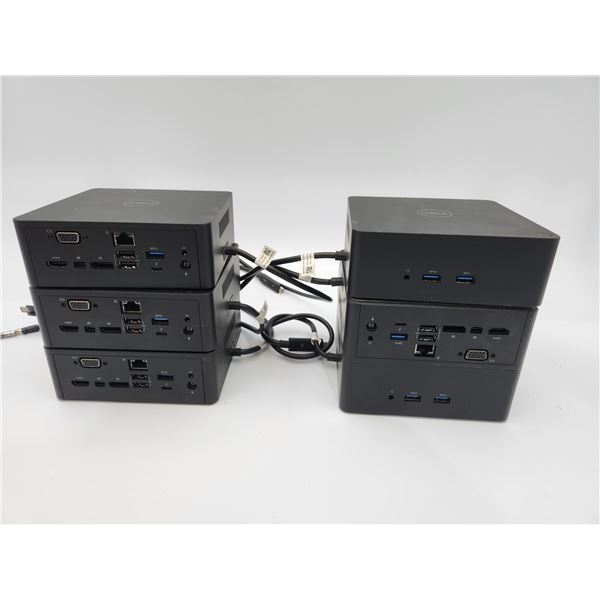 Lot of 6 Dell TB16 USB-C Docking Stations