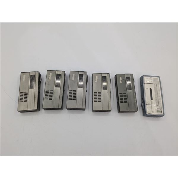 Lot of 6 Voice Memo Recorders Dictaphone Philips