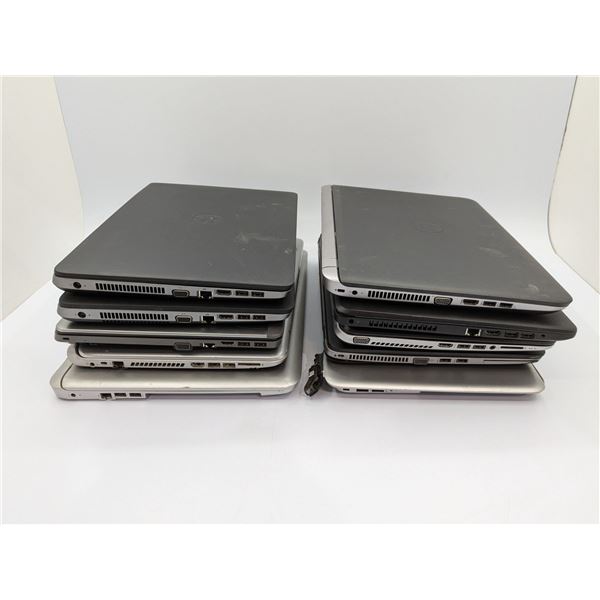 Lot of 10 HP Laptops - For Parts