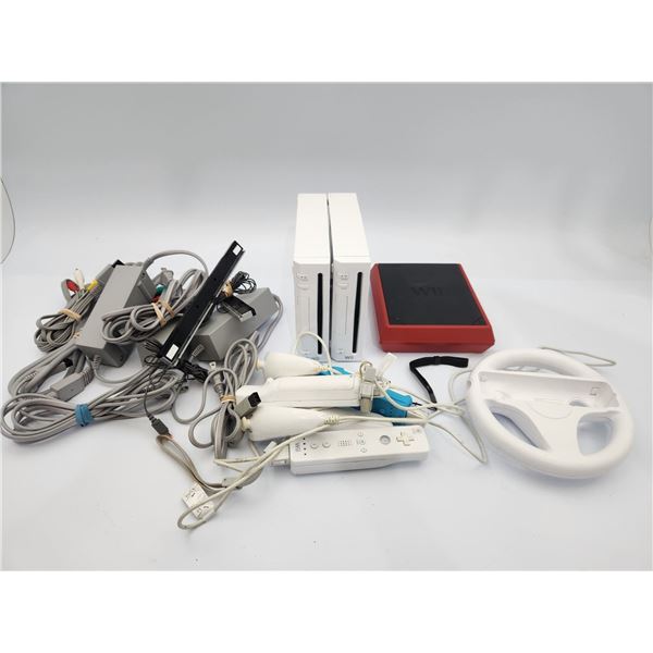 Lot of Nintendo Wii Consoles and Equipment