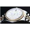 Image 6 : Rolex Mens Two Tone White Dial Diamond Bezel 36MM Datejust Wristwatch