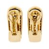 Image 3 : QUALITY Di Modolo 18K Yellow Gold 1.90 ctw Sapphire Diamond Huggie Cuff Earrings