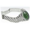 Image 6 : Rolex Mens Stainless Steel Green String Diamond 36MM Datejust Wristwatch