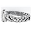 Image 8 : Rolex Ladies Quickset Stainless Steel White Diamond Datejust Wristwatch 26MM