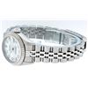 Image 9 : Rolex Ladies Quickset Stainless Steel White Diamond Datejust Wristwatch 26MM