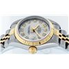Image 9 : Rolex Ladies Two Tone 18K Quickset Sapphire Silver Diamond Datejust Wristwatch
