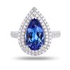 Image 1 : 3.56 ctw Tanzanite and 0.70 ctw Diamond 18K White Gold Ring