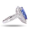 Image 3 : 3.56 ctw Tanzanite and 0.70 ctw Diamond 18K White Gold Ring