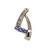 Image 1 : Tanzanite & Diamond Freeform Slide Style Pendant