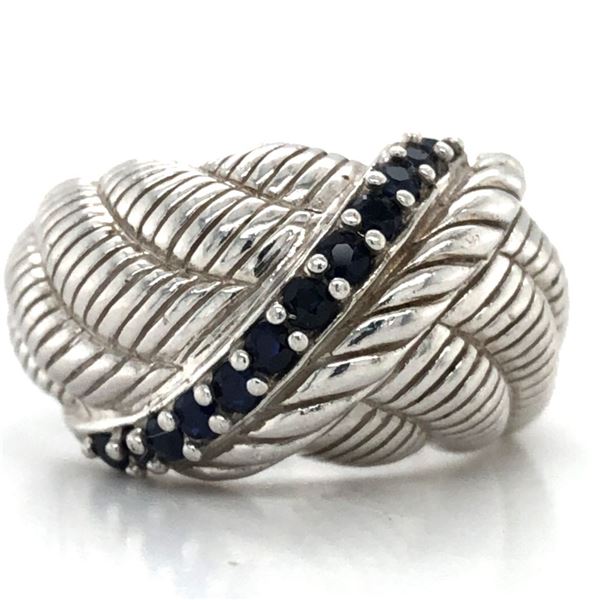 Judith Ripka Cable Sapphire Ring