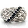 Image 1 : Judith Ripka Cable Sapphire Ring