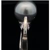 Image 6 : Modern Tahitian Pearl & Diamond Ring