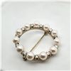 Image 4 : Vintage Diamond & Pearl Circle Pin