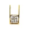 Image 1 : Princess Cut Diamond Slide Pendant