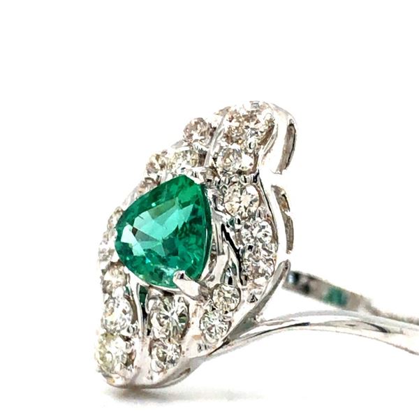 Emerald & Diamond Ring - Nice Color