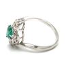 Image 3 : Emerald & Diamond Ring - Nice Color