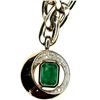 Image 3 : Emerald Diamond Cuban Curb Chain Link Necklace