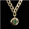 Image 6 : Emerald Diamond Cuban Curb Chain Link Necklace