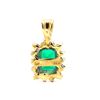Image 4 : Diamond and Emerald Cut Green Stone Pendant