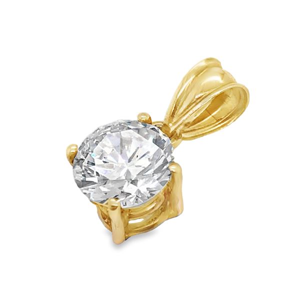 7mm Solitaire Pendant