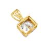 Image 4 : 14k Princess Cut CZ Pendant