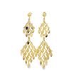 Image 2 : 14k Tassel Dangle Drop Earrings