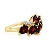 Image 2 : Garnet Cluster Cocktail Ring