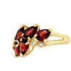 Image 3 : Garnet Cluster Cocktail Ring