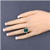 Image 3 : Certified Emerald Diamond Ring