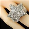 Image 6 : 7.50ct Pave Diamond Star Statement Ring